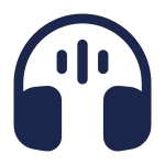 Headphones Round Sound SVG Icon